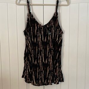 NWT Torrid Black and Tan Patterned Camisole